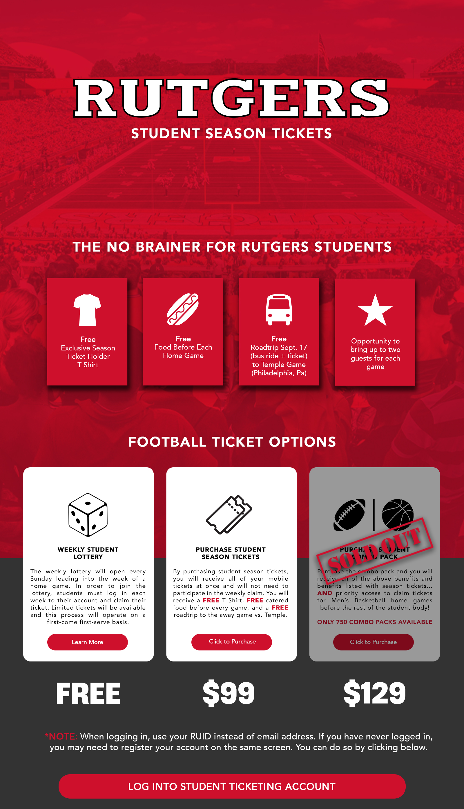 Rutgers Student Tickets